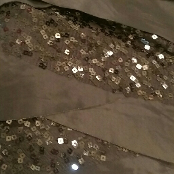 Strapless Black Sequined Dress - Picture 4 of 4