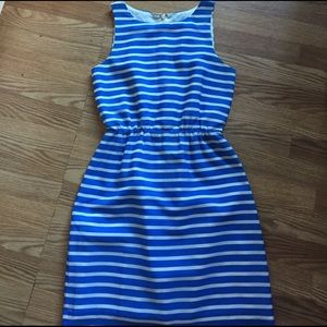 Blue and white j. Crew dress