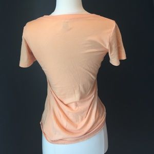 light orange PINK v-neck