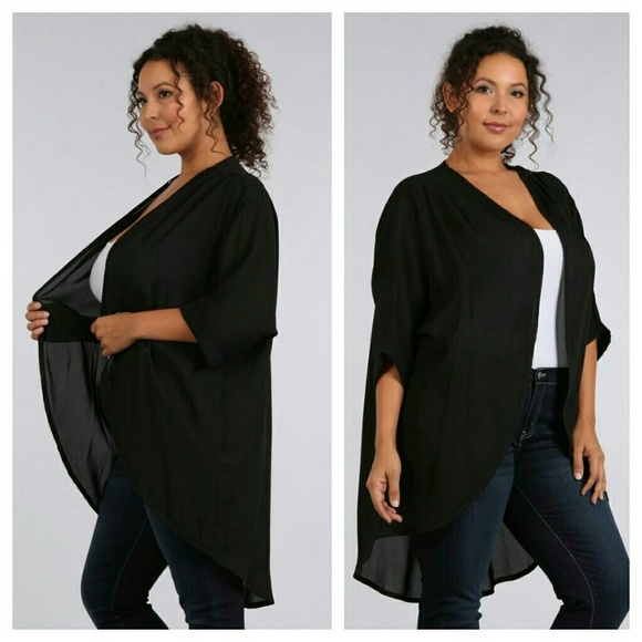 SOLD OUT!  "Pat" Sheer Open Cardigan - Picture 2 of 2