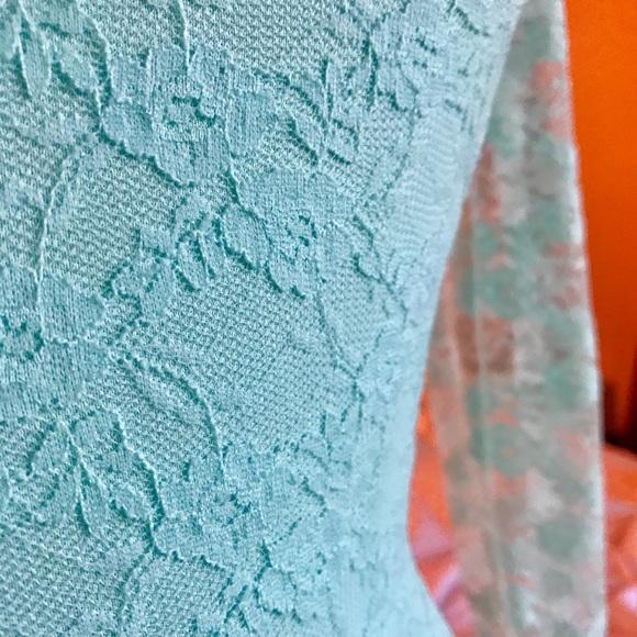 Mint Lace Dress - Picture 4 of 4