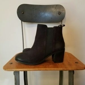 Dune London Black suede ankle boots