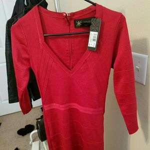 NWT Kardashian Kollection Bodycon Dress in Red