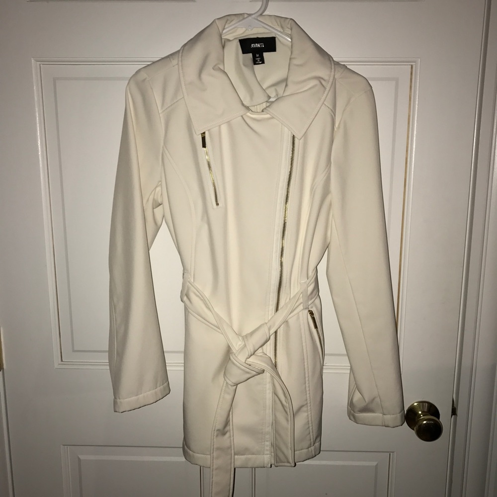 White leather jacket