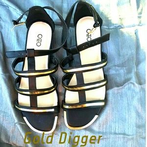 gold digger flip flops