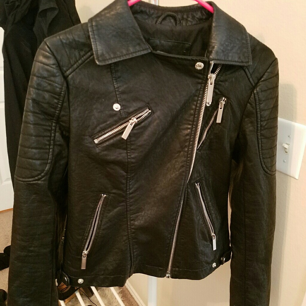 Super Soft Faux Leather Moto Jacket