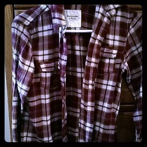 Maroon flannel