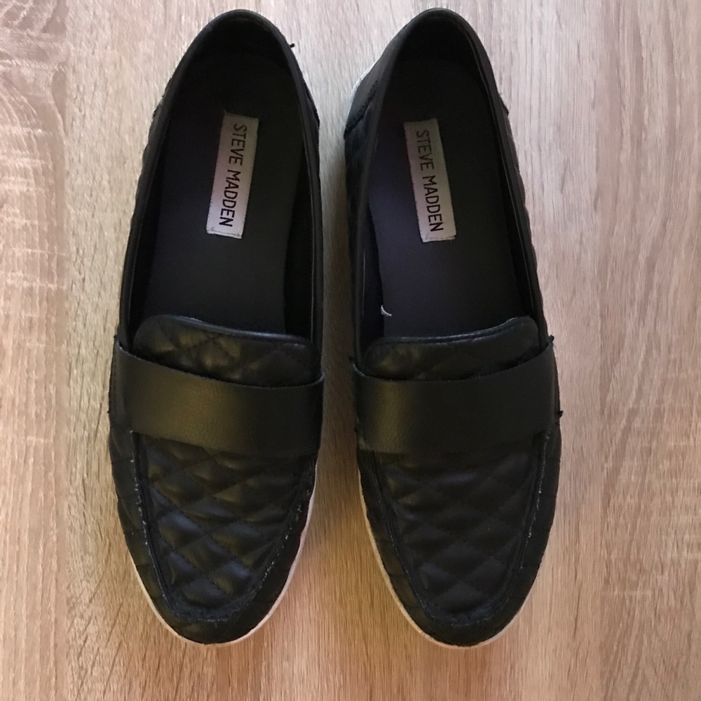 Steve Madden Faux Leather Quilted Sneakers