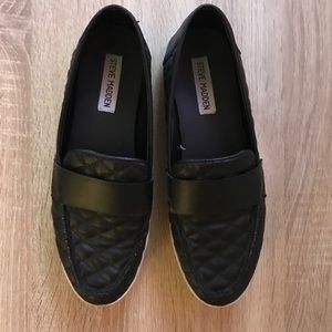 Steve Madden Faux Leather Quilted Sneakers