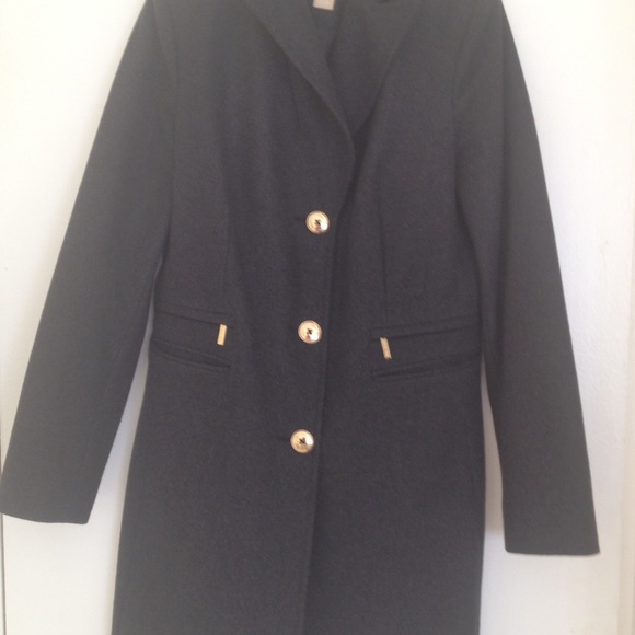 Michael Kors Gray Military Peacoat - Picture 6 of 6