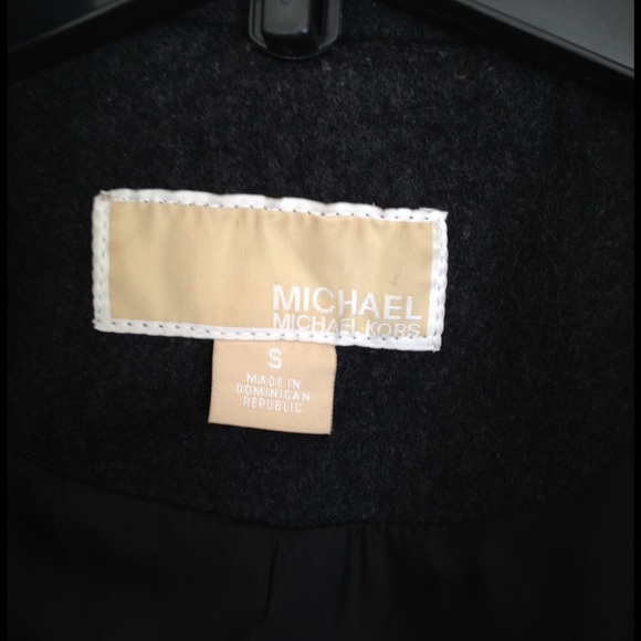 Michael Kors Gray Military Peacoat - Picture 3 of 6