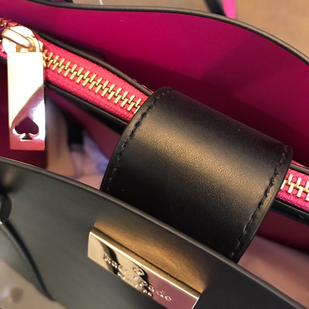 ♠️LARGE Kate Spade ♠️  Black/Pink🌷