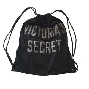 Victoria's Secret Logo Drawstring Gym Bag