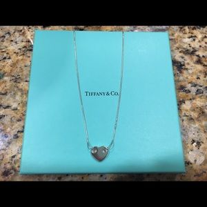 Tiffany & Co. Threaded Heart on Snake Chain