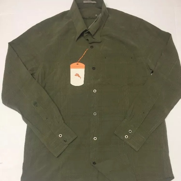 Tommy Bahama-100% SILK MAZATLAN L/S SHIRT - Picture 1 of 4