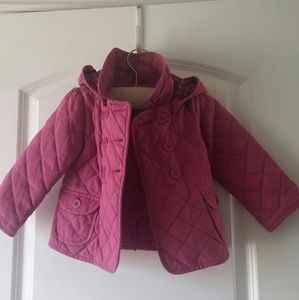 Baby Gap Quilted Jacket in Raspberry