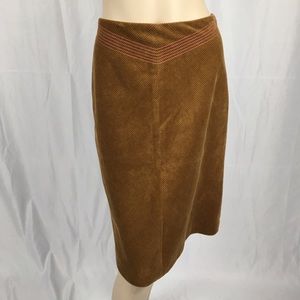 Anthro Lauren Moffatt Brown Corduroy Skirt