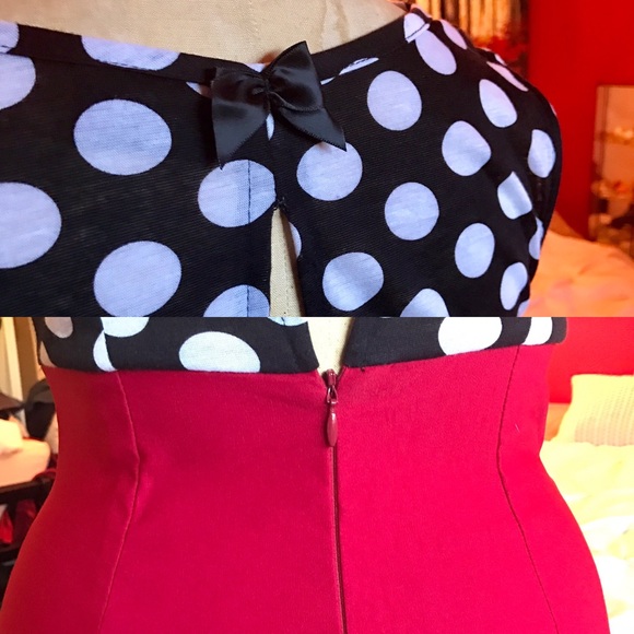 Rock Steady Wiggle Dress Rockabilly Pin Up - Picture 4 of 4