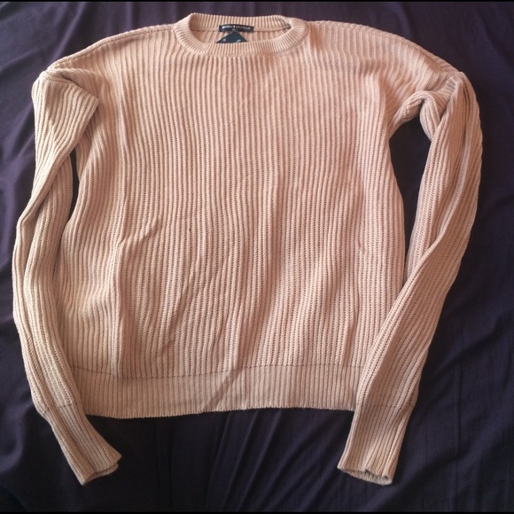 🎉2X HP🎉 Brandy Melville blush nude knit sweater - Picture 3 of 6