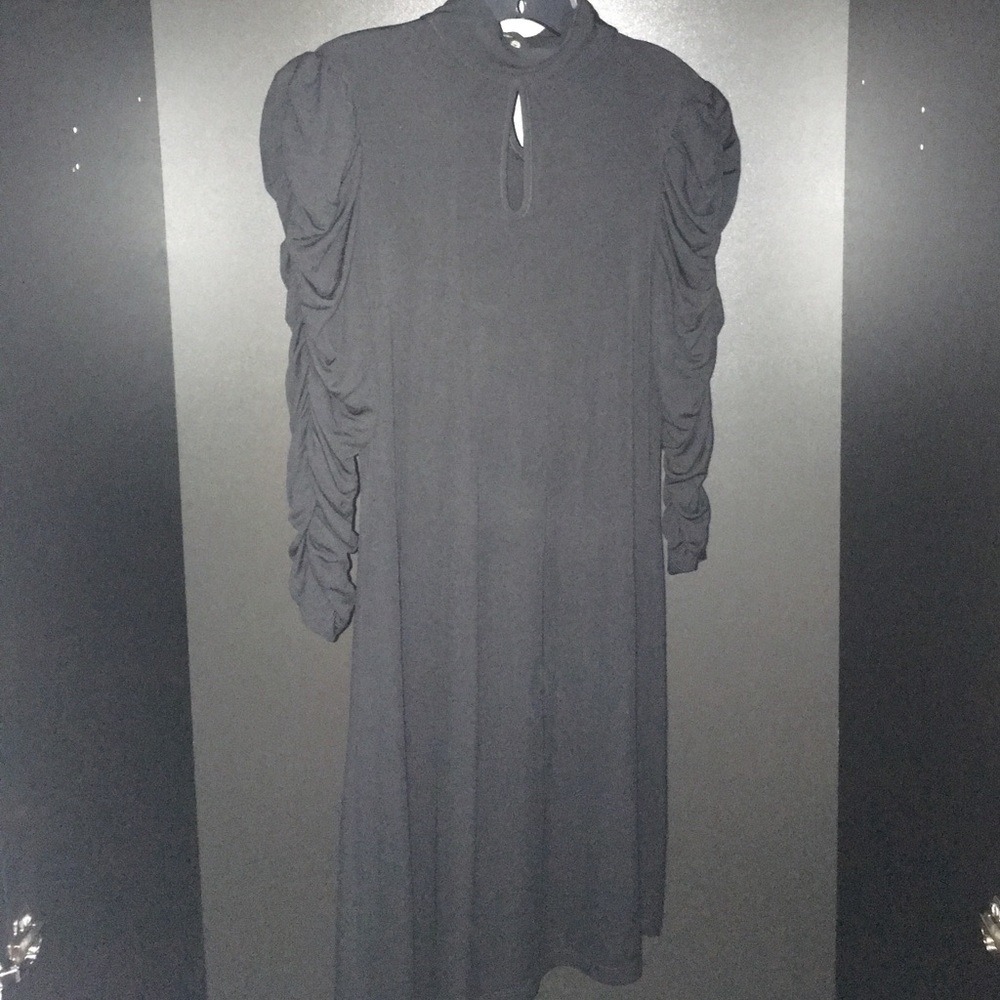 Black mini dress