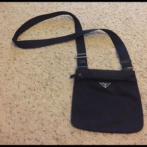 Prada black cross body bag. Authentic!