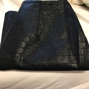 Black pleather skirt