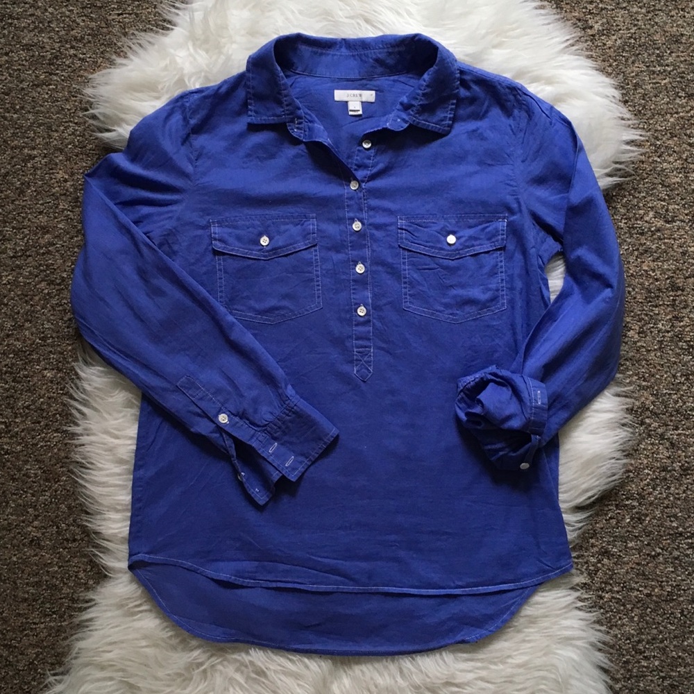 J. Crew half button up