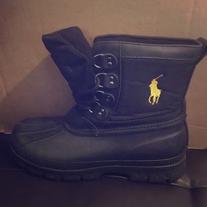 Yellow and black Ralph Lauren Polo Boots