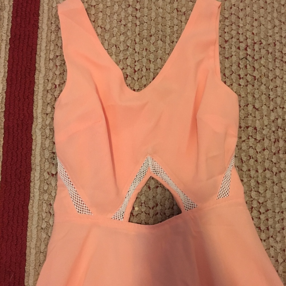 Peach sexy dress