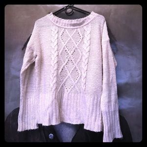 Long sleeve wool sweater