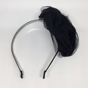 BCBG black rosette headband