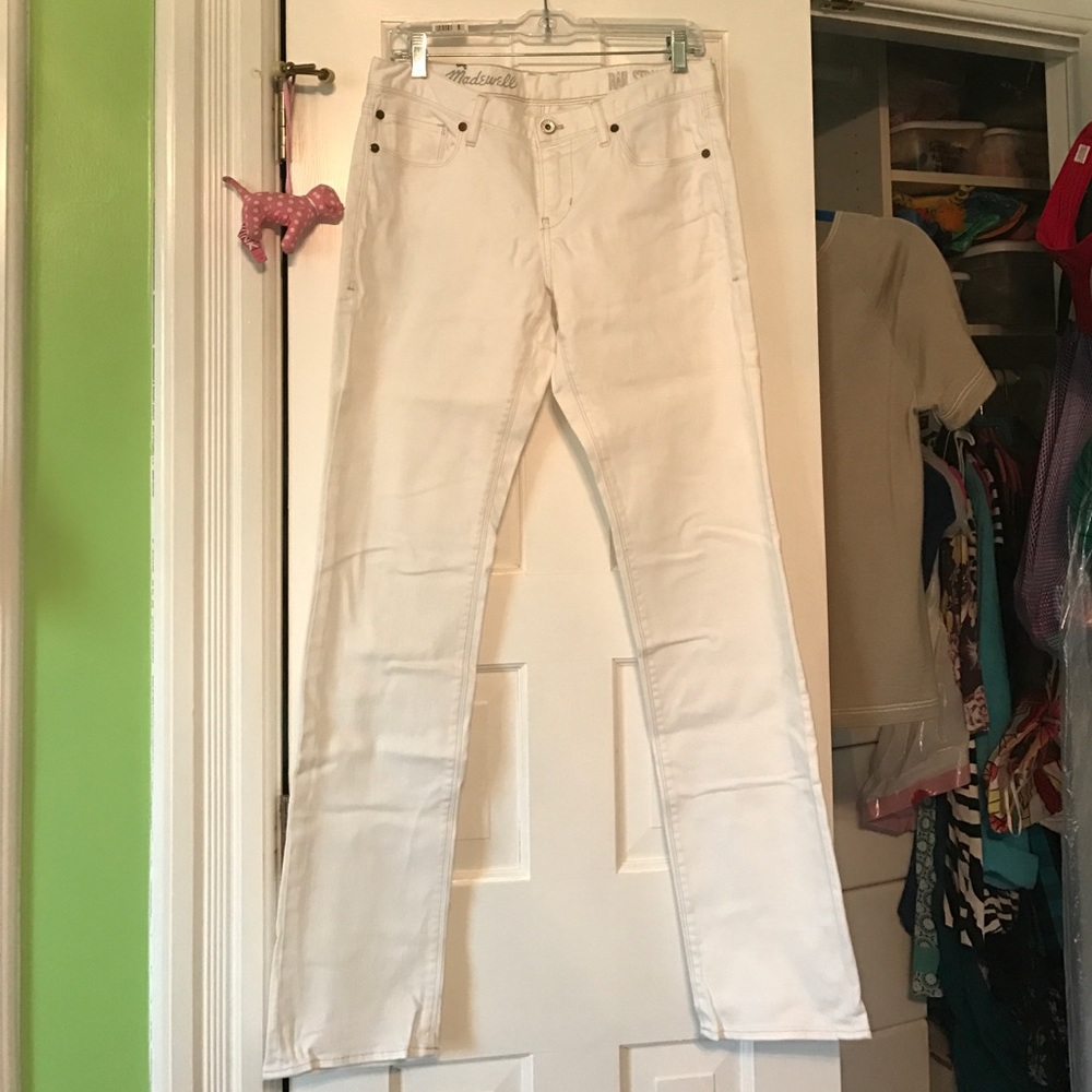 White Madewell skinny jeans