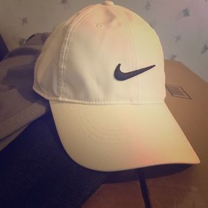 White Nike adjustable hat