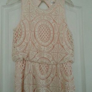 Eliza J Lace Blouson Maxi Dress. Worn only once.