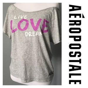 Live Love Dream Flirty Top by Aeropostale Small