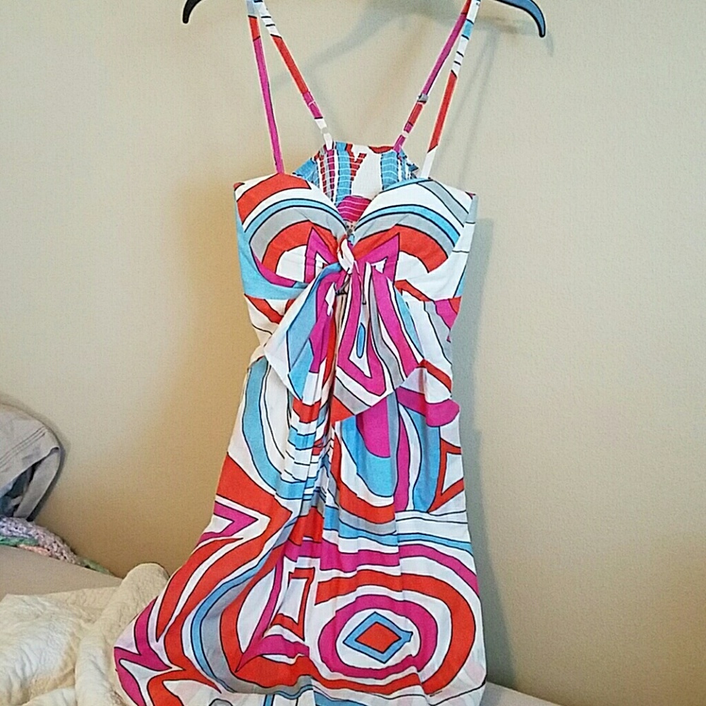 Unique bright sun dress!