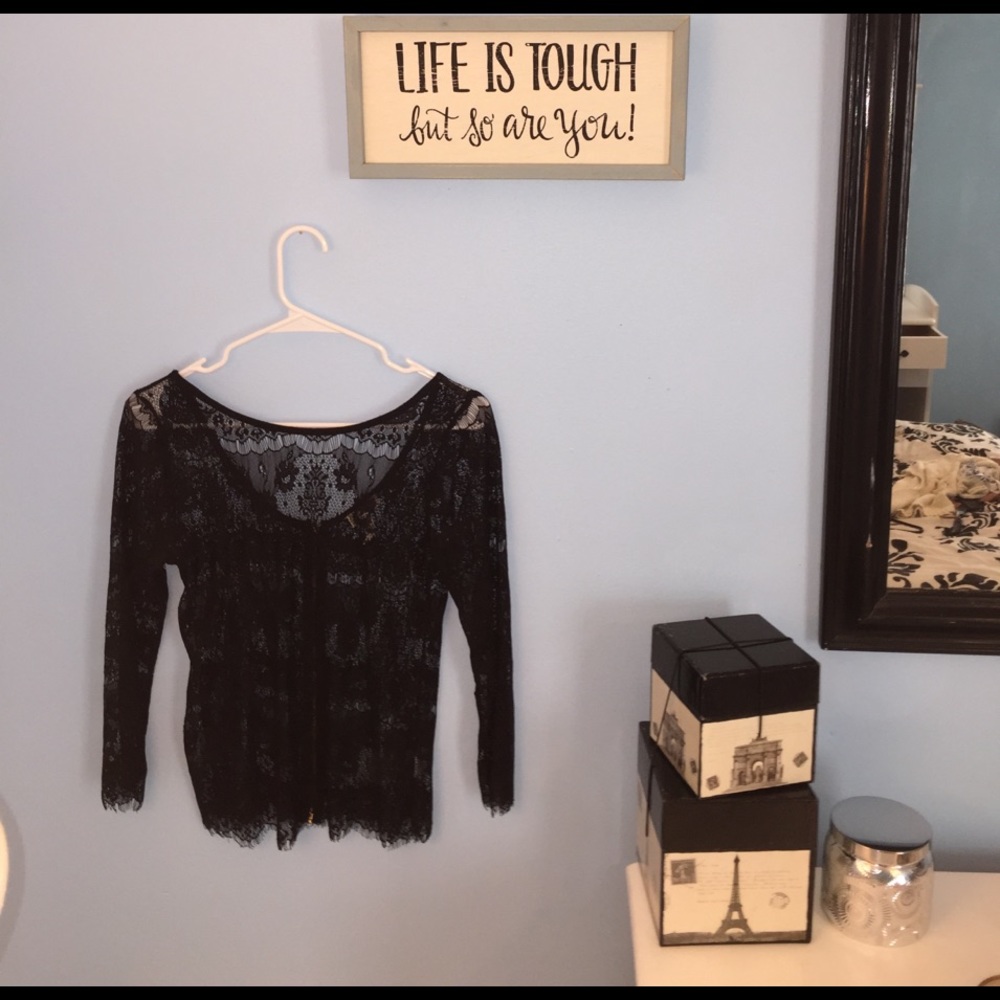 Beautiful Black Lace Top