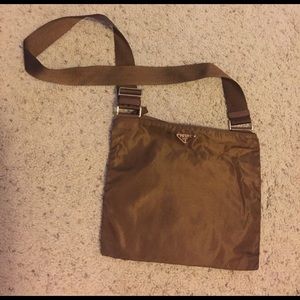 Brown Prada crossbody bag.  Authentic!