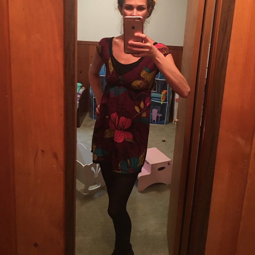 O'Neill Purple flower mini dress