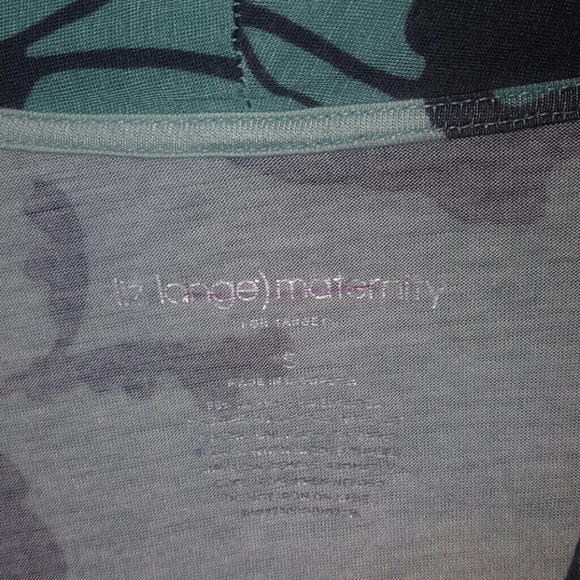 Green Floral Maternity Long-sleeve T - Picture 3 of 4