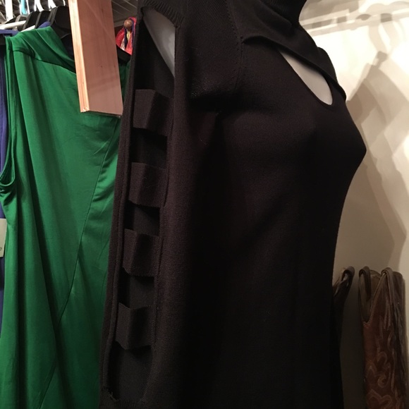 🆕Derek Heart SEXY black dress cold shoulder/arms - Picture 15 of 15