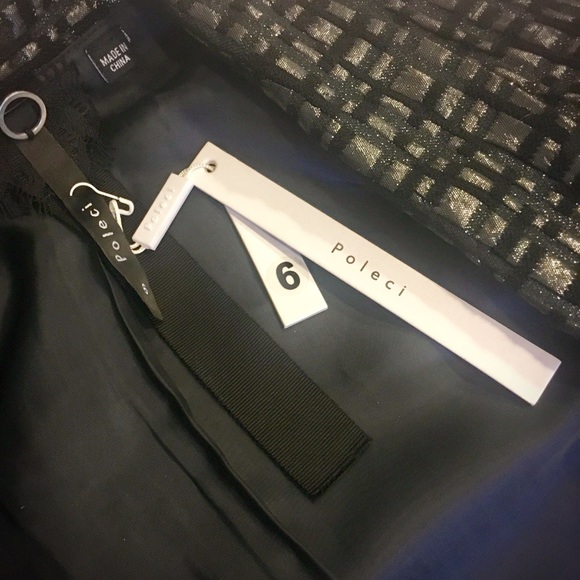 ✅NWT Poleci Cropped Shine Blazer - Picture 4 of 4