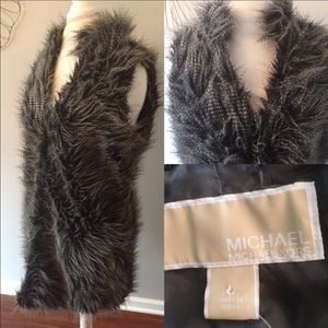 Michael kors faux fur vest