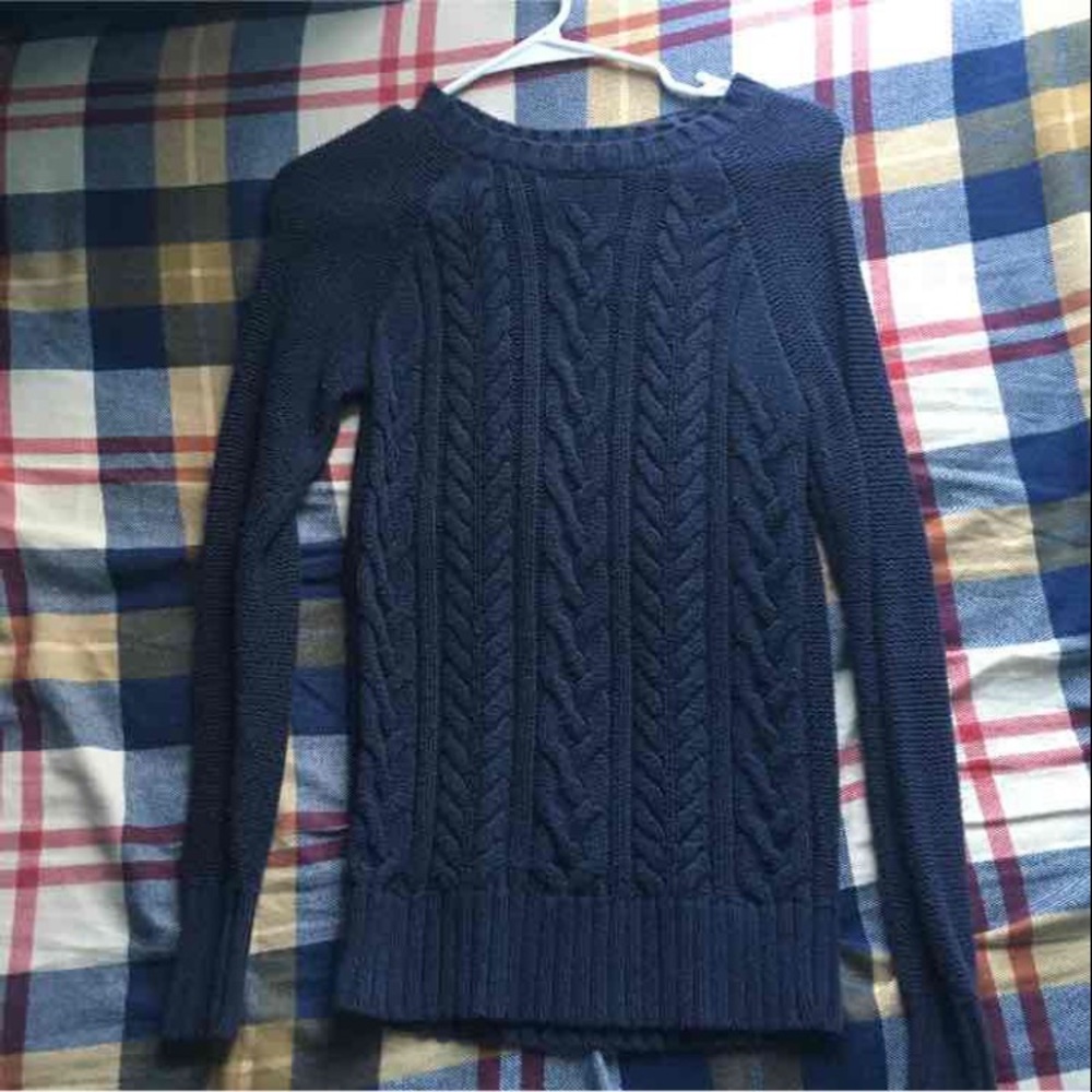 Blue warm sweater