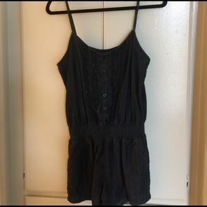 Adorable dark Denim romper size M