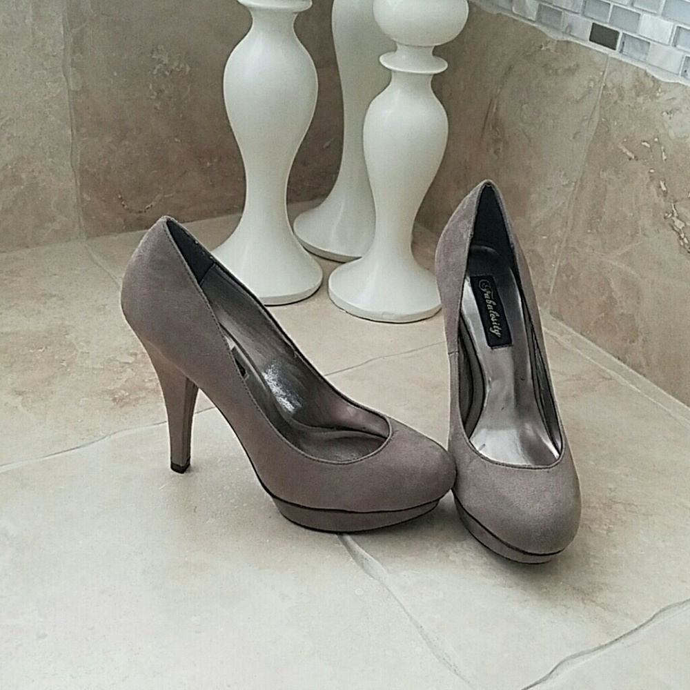New Fabulosity Seude Tan Heels