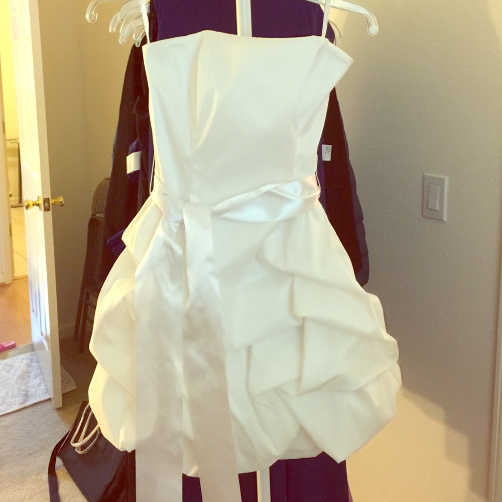 Short white Jessica McClintock dress