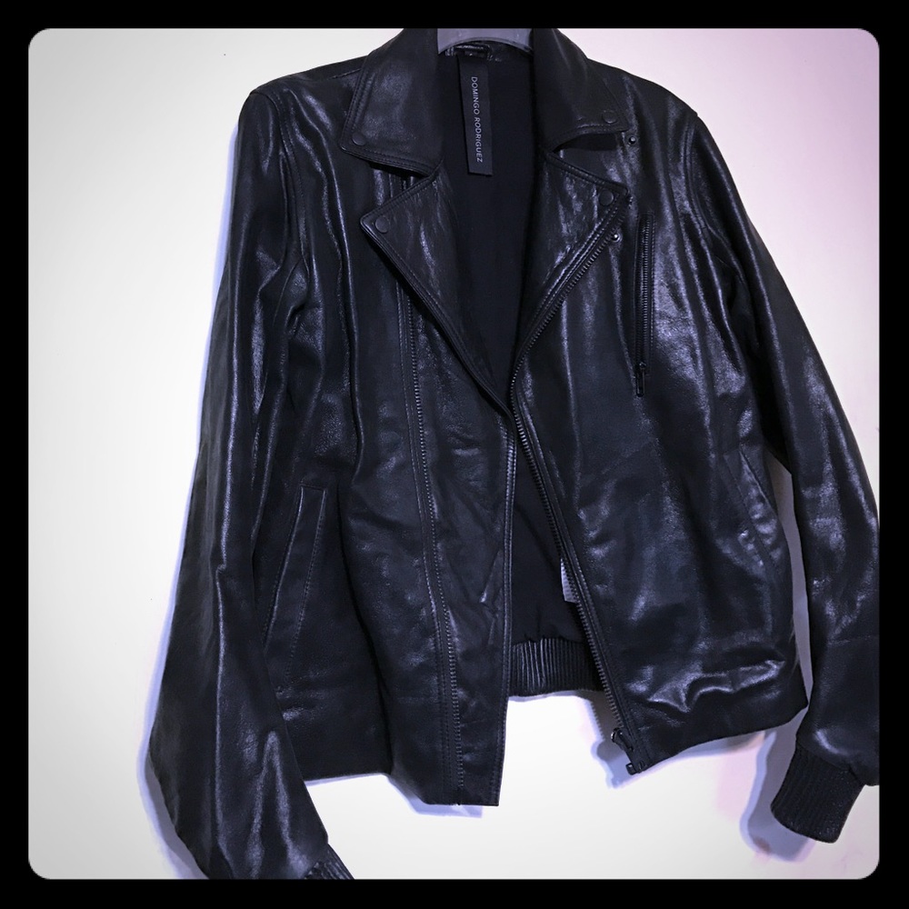 Domingo Rodriguez Men's Authentic Leather Jacket