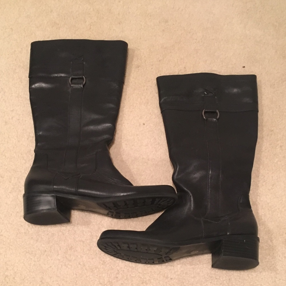 Black Leather Boots.