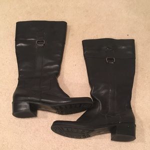 Black Leather Boots.